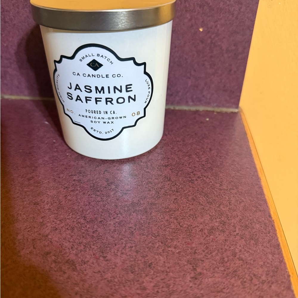 Jasmine Saffron White Candle
